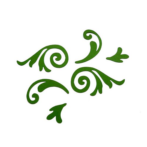 Ornamenty - zelené — foto 1