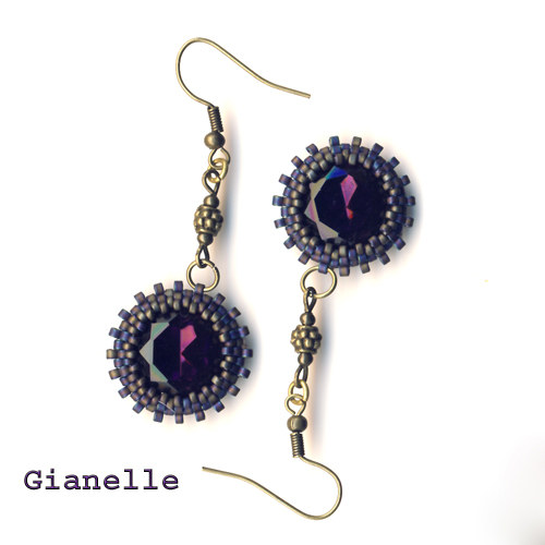 Náušnice "Magnifica - Amethyst" — foto 1
