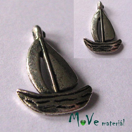 Přívěsek LODIČKA 12x15mm, 1ks — foto 1