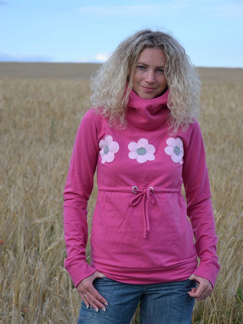 Růžová mikina — foto 1