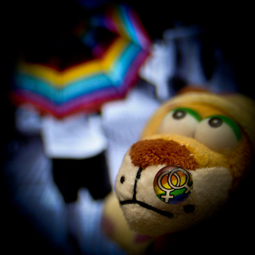 Náušnice - pecičky - nejen na Pride :) 1 KS — foto 1