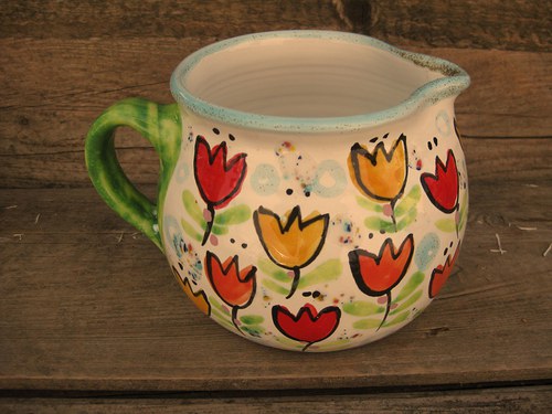 Džbáneček - mléčenka s tulipánem — foto 1