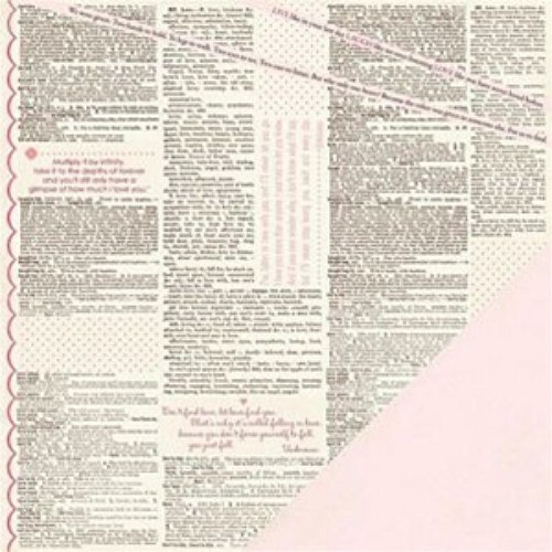 Making Memories Love Struck - Newsprint Word