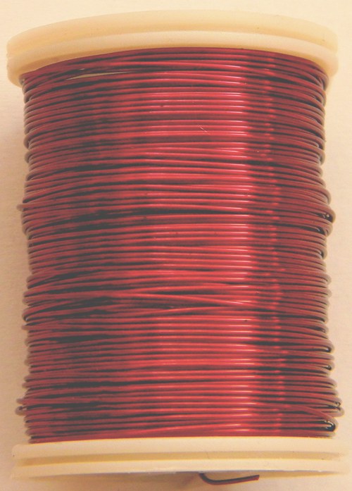 Měděný lakovaný drát 0,8 mm tmavo-červený