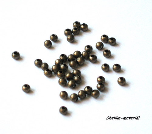 86.Kovové korálky 3mm.....100kusů — foto 1
