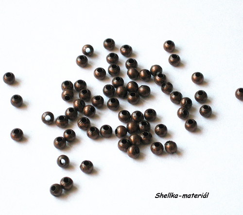 87.Kovové korálky 3mm.....100kusů — foto 1