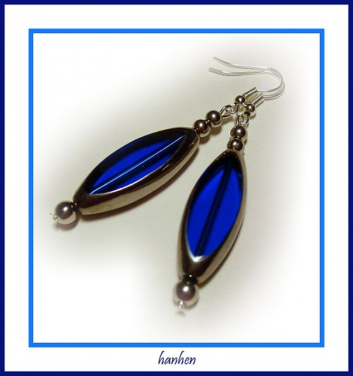 Náušnice - Blue tear — foto 1