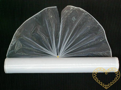 Organza bílá, šíře 38 cm, délka 9 m
