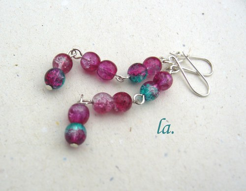 Náušnice "violetka" — foto 1