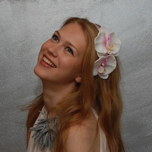 Orchidej pro romantiky ... čelenka — foto 1