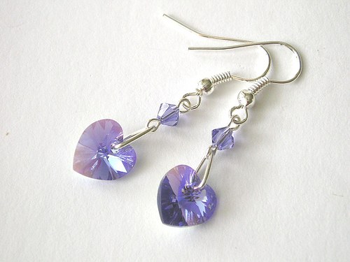 Swarovski náušnice Tanzanite AB — foto 1