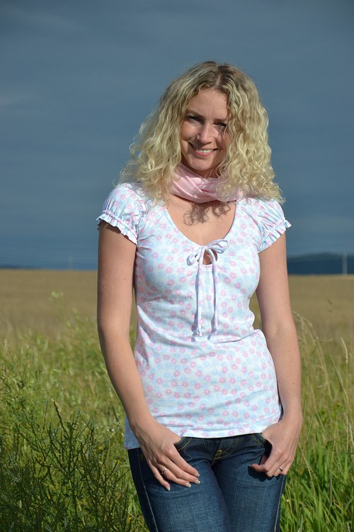 Kytičkované tričko — foto 1