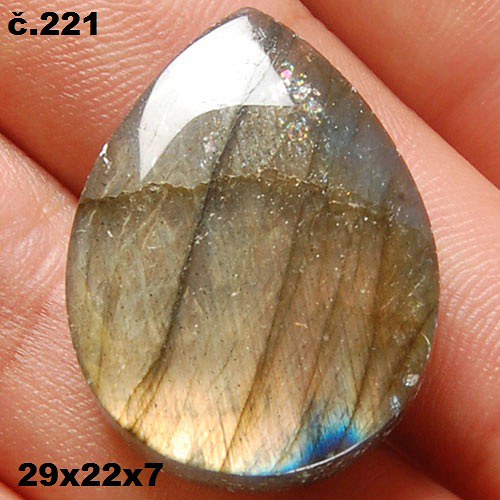 Labradorit- CABOCHON — foto 1