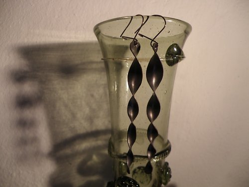 Měděné naušnice — foto 1