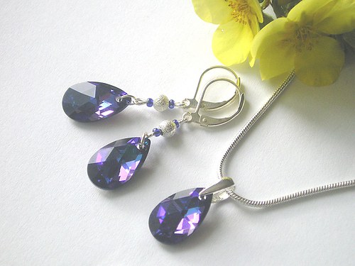Swarovski kapky Heliotrope — foto 1