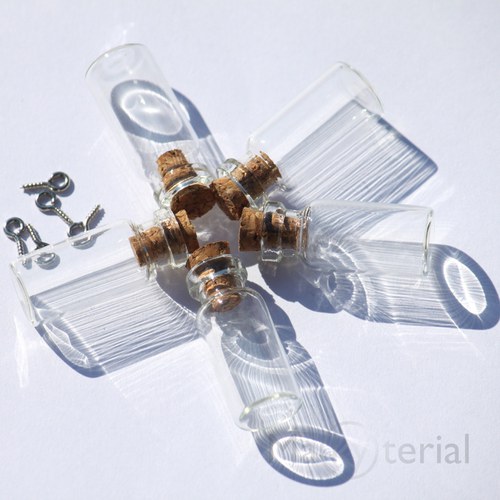 Mini lahvička 28x12mm - 5 ks- AKCE! — foto 1