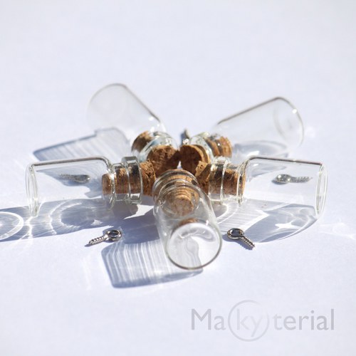 Mini lahvička 24x13mm - 5 ks — foto 1