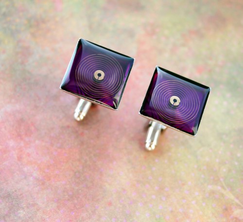 Manžetové knoflíčky /violet/ — foto 1