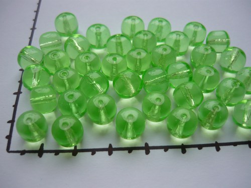 Korálky kuličky zelené, 20g — foto 1