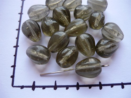 Korálky slzy kouřová, 20g — foto 1