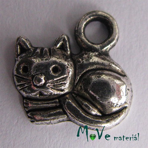 Přívěsek KOČIČKA 13x14mm, 1ks — foto 1