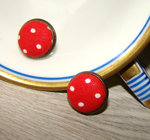 Buttonkové puzetky "Retro muchomůrky" — foto 1