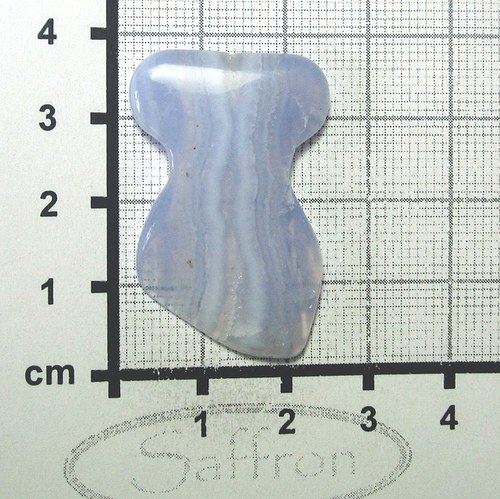 Modrý chalcedon z Malawi č.01 - "torzo" — foto 1