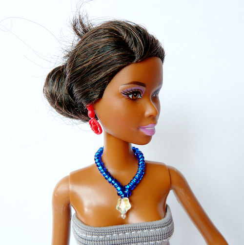 Modrý náhrdelník s hvězdičkou pro Barbie — foto 1