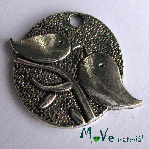 Přívěsek PTÁČCI 25x30mm, 1ks — foto 1