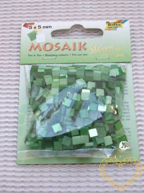 Pryskyřicová mozaika - zelený mix - 45 g — foto 1