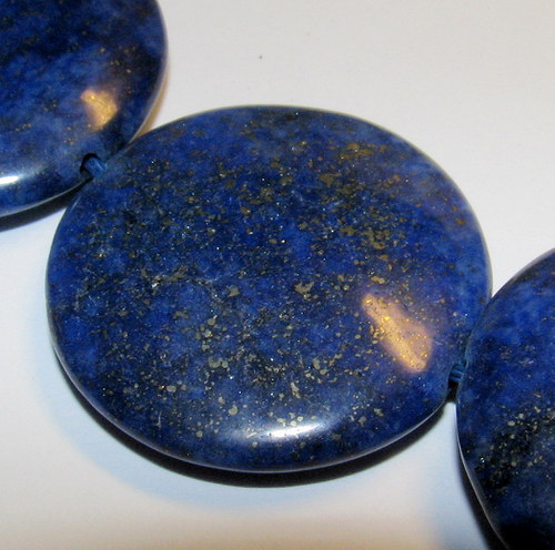LA210 - Lapis lazuli disk XXL 30 mm — foto 1