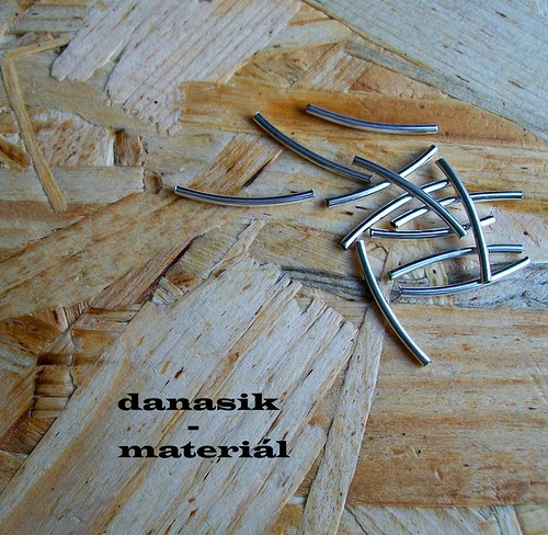 STŘÍBRNÉ ZAHNUTÉ TRUBIČKY 20 x 1,5 mm