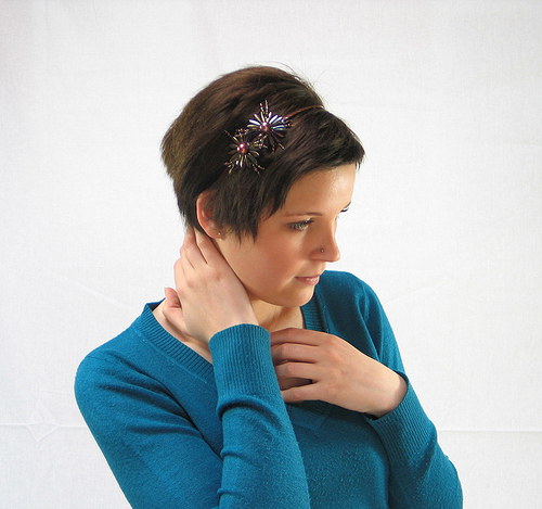 Čelenka : " Flowers cream " — foto 1
