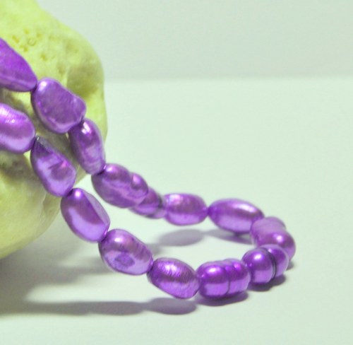 PR225 Royal Purple - říční perly 8-10x7mm /2ks/