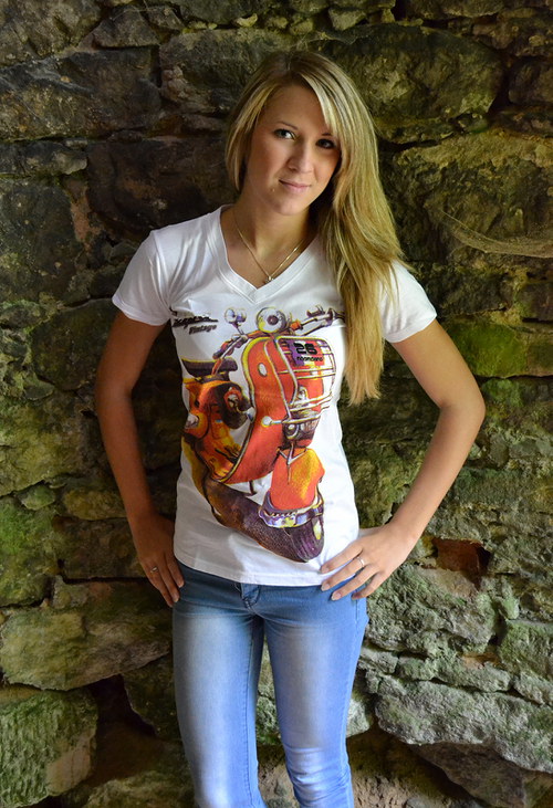 Bavlněné tričko Vespa — foto 1