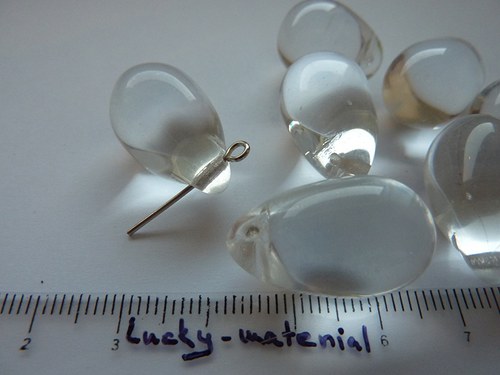 Čiré kapky 20x14 mm ...... 3 ks — foto 1