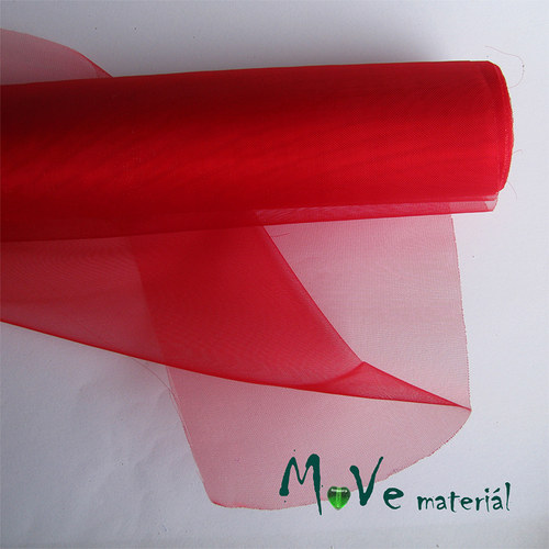 Organza červená š. 37 cm/ 1m — foto 1