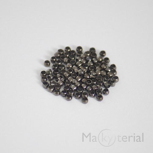 Zamačkávací rokajl 2mm - černý — foto 1