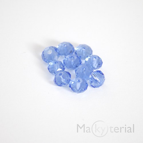 Modré rondelky Swarovski 4x6mm - 10 ks — foto 1