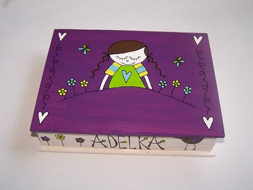 Adélka - malovaná krabička — foto 1