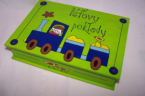 Mašinka - malovaná krabička — foto 1