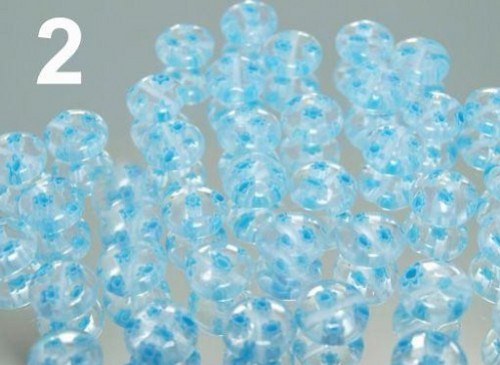 Korálky MILLEFIORI placička Ø10mm 5ks — foto 1
