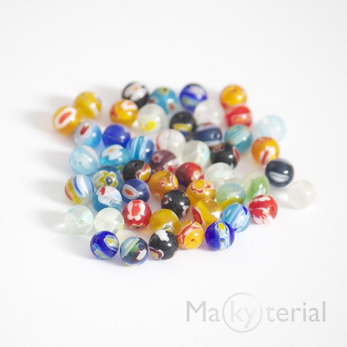 Millefiori mix 6mm - 15 ks — foto 1