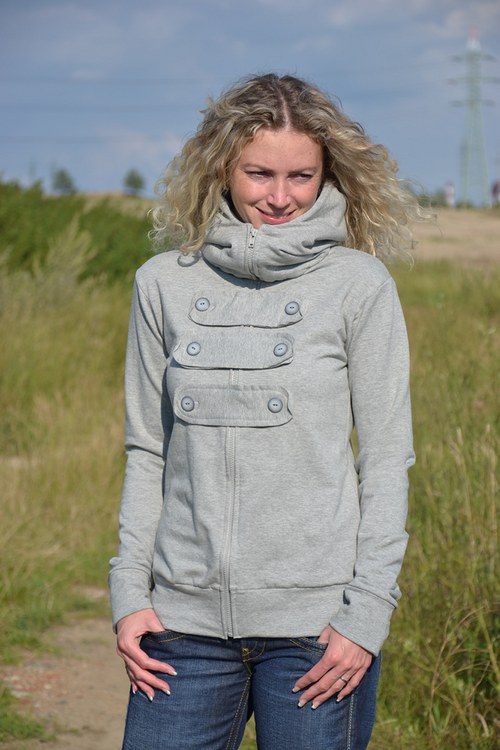 Šedá mikina — foto 1