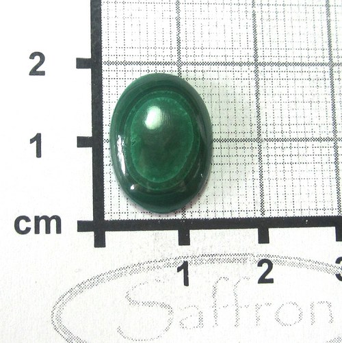 Malachit kabošon (malý prstýnkový) č.8 — foto 1