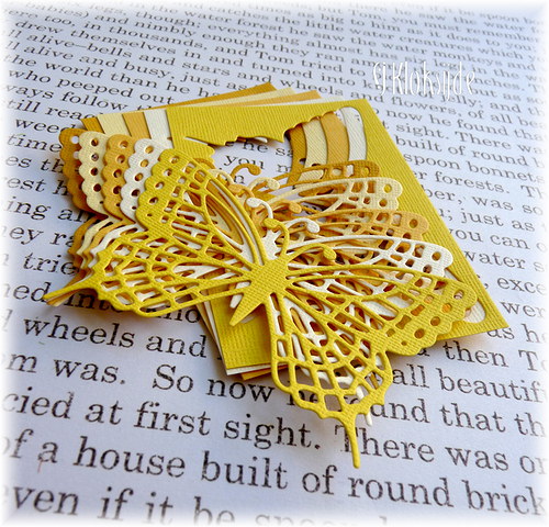 Sada motýlů - žlutá - 5ks — foto 1