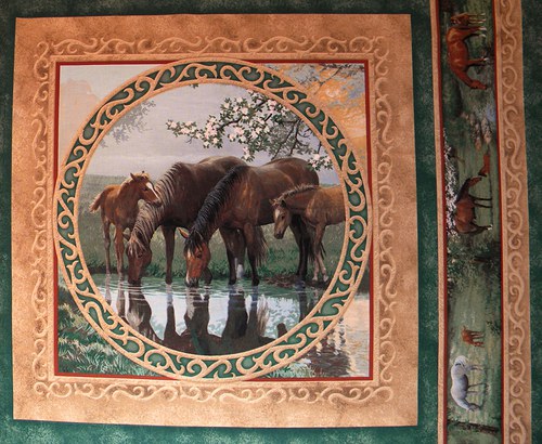 Panel látky - kone — foto 1