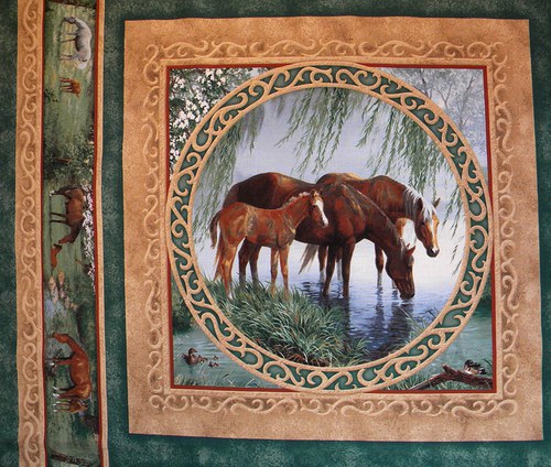 Panel látky - kone — foto 1
