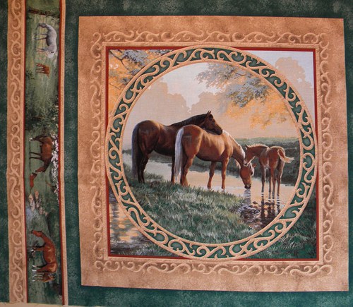 Panel látky - kone — foto 1