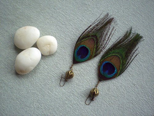 Náušnice PEACOCK — foto 1